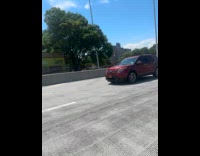 Collab WINY - Red car reverse drive backwards on highway