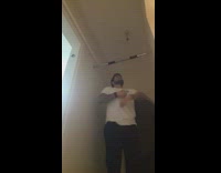 Metal pull up bar fail white shirt