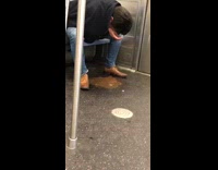 Man makes himself throw up