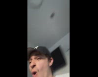 Man sings about cockroach flying down from ceiling