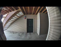 Guy tries to black out spray paint ring camera 