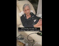 Grandma likes to curse while shes alone all day