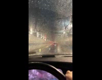 Submitter goes through tunnel with leaking ceiling 