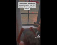 Kids Cry Over Gift-Wrapped Boxes Outside