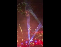 New year celebration fireworks show Singapore