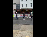 Collab WINY - Man mascot run on street for video shoot