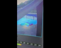 Girl steps on float falls in pool