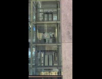 Man white top TikTok Dance elevator inside the mall