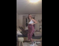 Girl wears pajama bottoms as dress