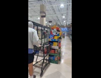 Shopping cart hits display oreos fall