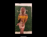 Couple swap clothes yellow crop top famous 