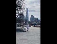 Collab WINY - Man wearing white suit and panda helmet 