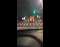 Collab WINY - Man with skateboard clings behind the bus