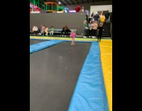 Kid Runs Slips Falls Off on Foams