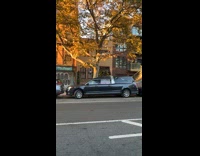 Hearse parked on street keep on alarming