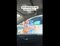 Collab BoysIG - Man carries big water container to car