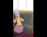 KaleSaladIG - Beauty and the Beast candle on middle finger