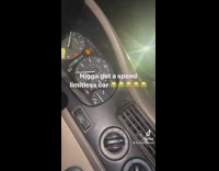 Guy driving with broken speedometer