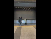 Water fountain produce different shapes train station
