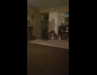 Guy rides electric bicycle inside house fail 