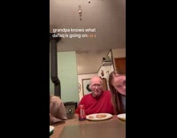 Granddaughters fails to prank grandpa 