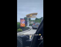 Collab Clips MPUGC - Man rushing car before him on drive thru