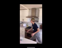 Prank on Woman with Fake Phone Hair Razor 