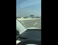 White truck drives wrong way freeway fail 
