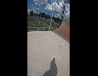 Man rides bicycle on ramp then fell