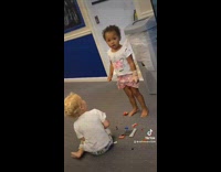 Toddler girl sings can I get a hoo yeah 