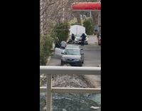 Collab IITW - Group of Guys Film Music Video near Gas Station 