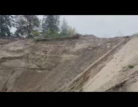 Guy drives silver car off mountain graffiti 