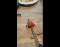 Strawberry sliced and shows a weird strawberry form