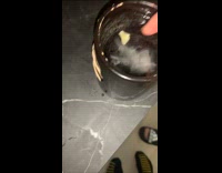 Guy films ice drink girlfriend drops cheese