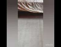 Dog crawls under bed gets pink balloon 