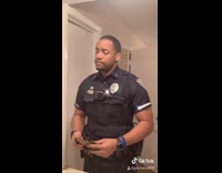 Police officer does wipe challenge
