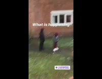 Guy films music video outside