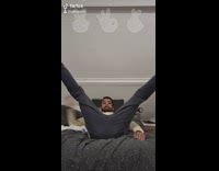 Guy extra long legs collage tiktok 