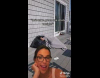 Lady sleeps outside after green tea shots 