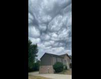 Asperitas cloud seen in the cloudy sky