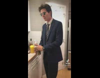 Collab BitchIG2 - Guy pours drink out of shaker into martini glass and it breaks