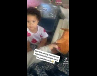 Talking toy hamster scares little girl