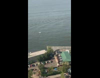 Boat seen in river in New York 