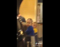 Collab BitchMP - Little kids in high chair stare at syrup 