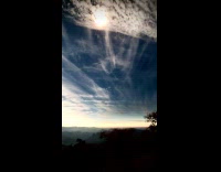 People on mountain react to solar eclipse