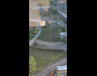 Collab BitchMP - Woman outside of hospital window waving