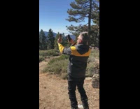 man forest picture of beer