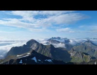 Timelapse video of Norway morning mountain view
