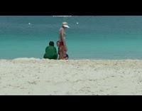 Fart noise girl one piece floral beach sand green girl