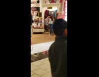 Girls record dance in store